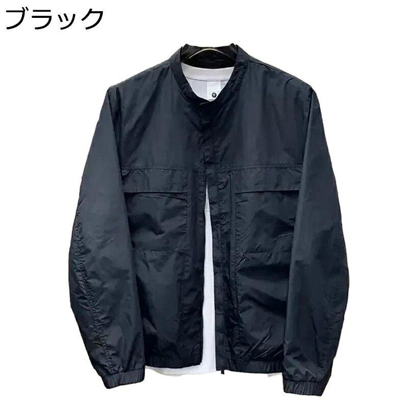 ブルゾン メンズ ジャケット フライトジャケット アウター カーゴジャケット 無地 大きいサイズ ジャンパー 立ち襟 防風 作業着 ゆったり シンプル ファッション 男性用 通勤通学 おしゃれ 秋冬 アウトドア