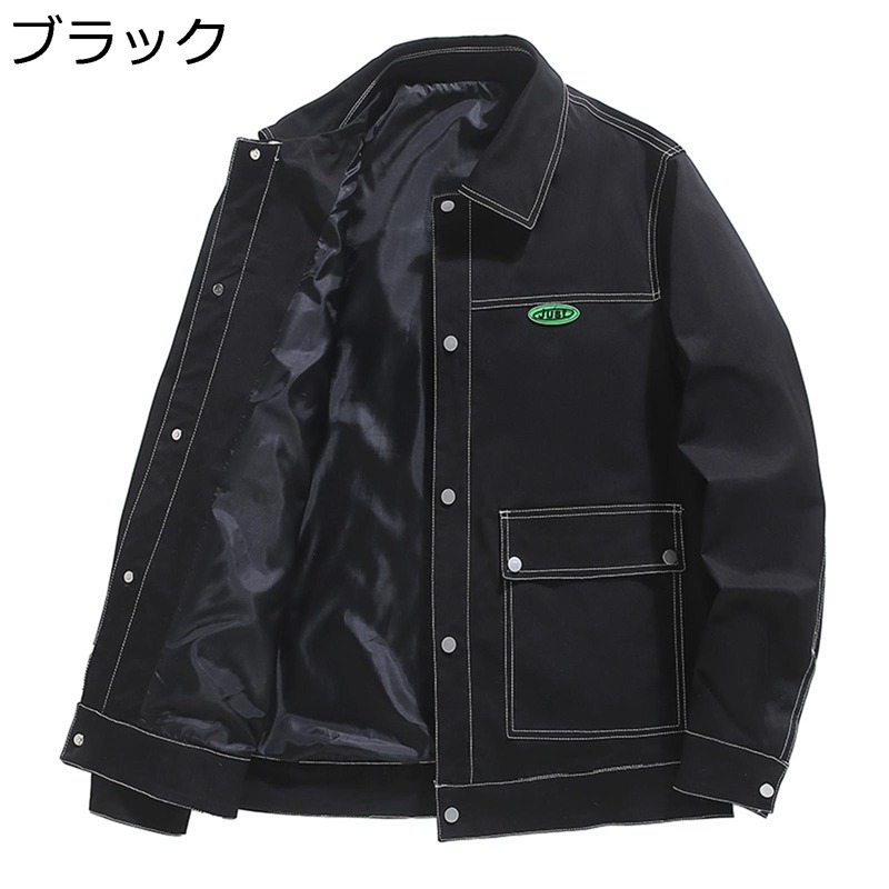 ライダースジャケット カジュアルジャケット メンズ オーバーサイズ 春秋 アウター ゆったり おしゃれ 防寒 防風 ブルゾン 長袖 シンプル 作業着 お出掛け オフィス デイリー