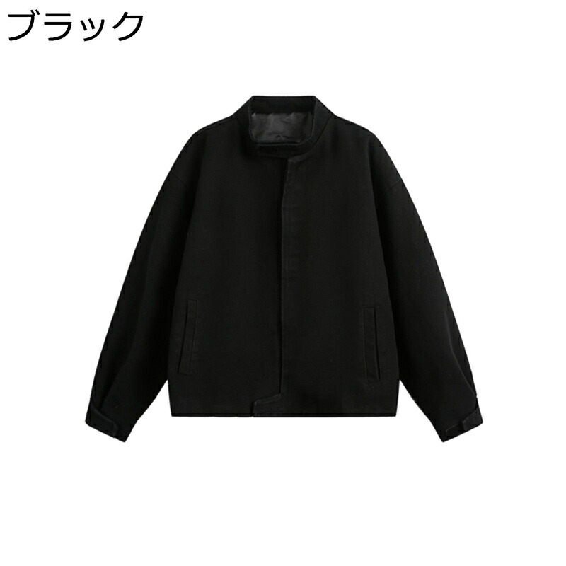 デニムジャケット メンズ ジージャン カジュアルジャケット 通気性 立ち襟 アウター トップス 防寒防風 ブルゾン 長袖 ワイド ソリッドカラー Gジャン デイリー お出掛け トラベル