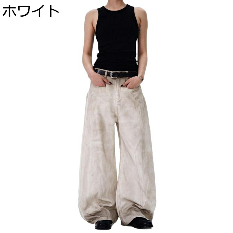 デニムパンツ バギー ルーズ ワイド メンズ 大きいサイズ ジーンズ ヴィンテージ ゆったり Ｇパン ウォッシュ加工 シンプル おしゃれ モード ハイストリート ロングパンツ 男女兼用 秋冬 長ズボン