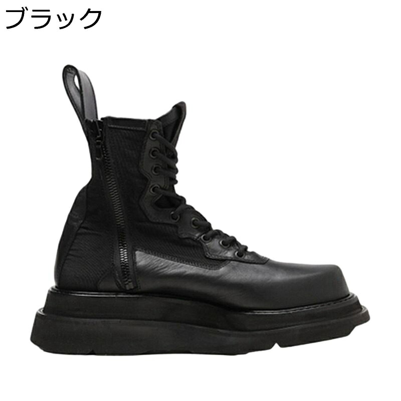 ブーツ メンズ 厚底 サイドジップ 成人男性 細工物ブーツ 編み上げ ご機嫌はね除ける 革靴 雨合羽 防滑 履き分かりやすい 歳月 冬靴 心地よい 日常 難民キャンプ トレッキング