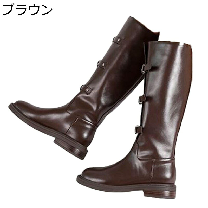 乗り尻ブーツ 胴締め 牛皮 ロングブーツ レディース なめし革 膝丈 防滑 厚底 雨合羽 コンフォート 流行り物系 秋冬 通い コンフォート デイリー 通学 会う約束 寄りあい 軽さ 思わしい 卒式
