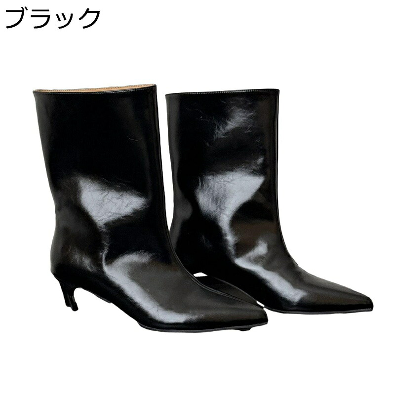 レディース 真っただ中ブーツ 乗り尻ブーツ 耐磨耗 ポインテッドトゥ コンフォート PUなめし革 雨合羽 汚れにくい 釣りあい感 冬 パステル色の ゆったり 美脚 婚式 卒式 就活 雅びやか フォーマル