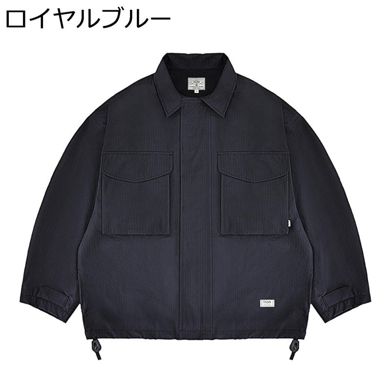 ジャケット メンズ ワークシャツ 長袖 カッコイイ 胸ポケット アウター 防風性 防寒性 日系 トップス 撥水加工 薄手 春秋 コーディネート ゆったり おしゃれ トラベル お出掛け 日常着用