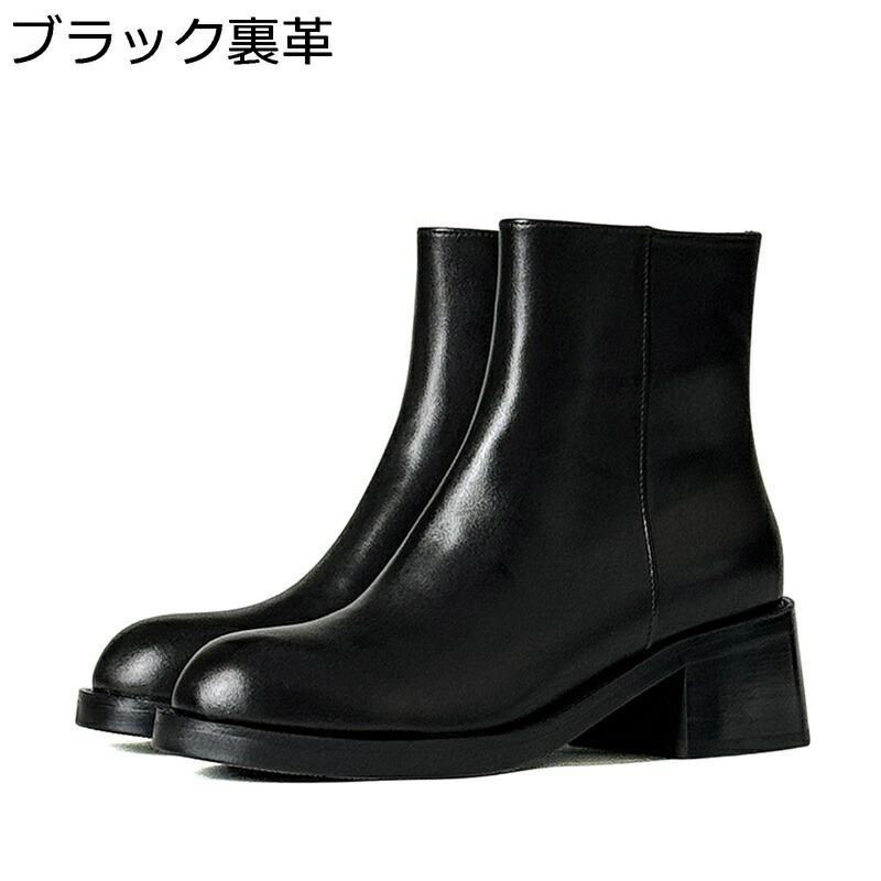 ハイヒール ショットブーツ メンズ 厚底ブーツ チャンキーヒール サイドジッパー 大人用 防滑 耐久性 防臭 コンフォート 歩きやすい 防寒対策 撥水加工 脚長 身長アップ モード系 秋冬 婚冠葬祭