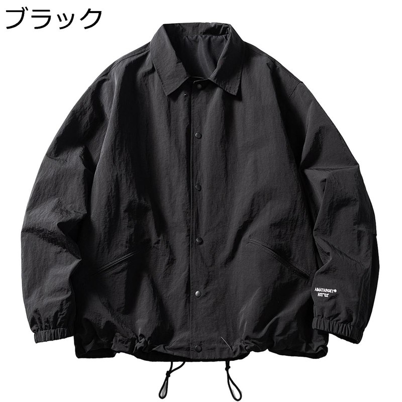 メンズ レディース ジャケット 日系 ヴィンテージ 無地 カジュアル ポケット付き アウトドア アウター トップス ジャンパー ウインドブレーカー スタジャン 春秋 トラベル ワーク お出掛け 日常着用