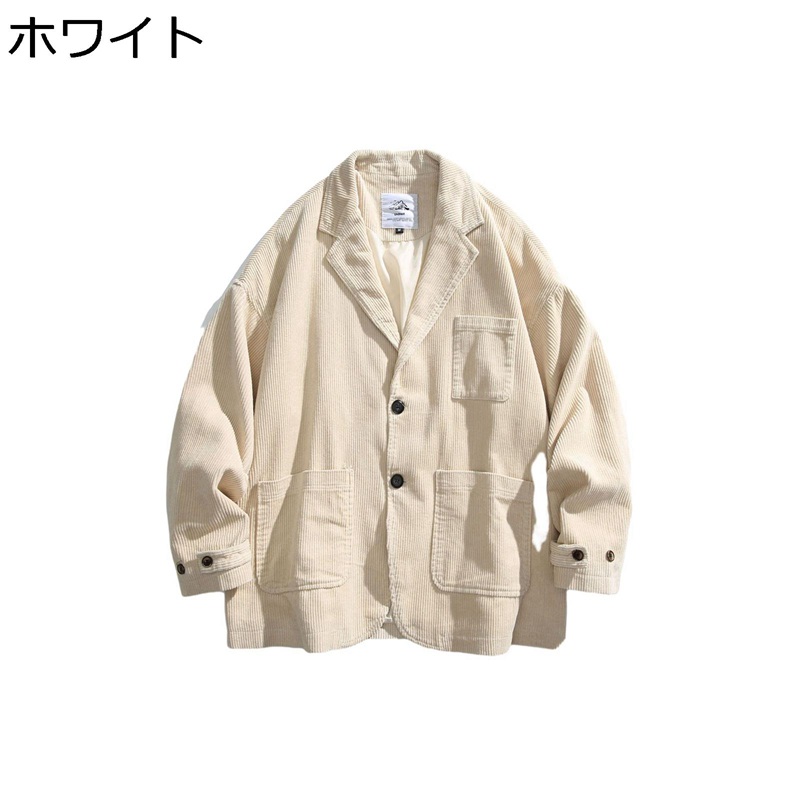 ジャケット メンズ レディース 長袖 日系 ヴィンテージ カジュアル ファッション ソリッドカラー マルチポケット コート トップス 春秋 学院風 ウォーキング お出掛け 普段着