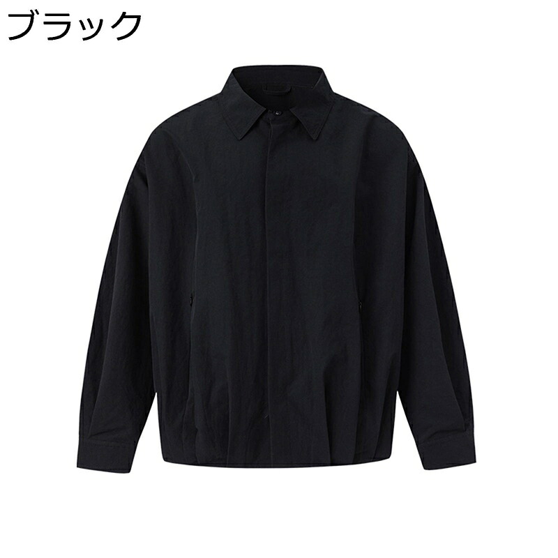 裏起毛ジャケット ジャンパー メンズ ブルゾン 大きいサイズ 無地 折り襟 紳士服 カジュアル シンプル アウター 立ち襟 ジップアップ 柔らかい ゆったり 秋冬 保温 暖かい ショットコート｜ショップ郷上