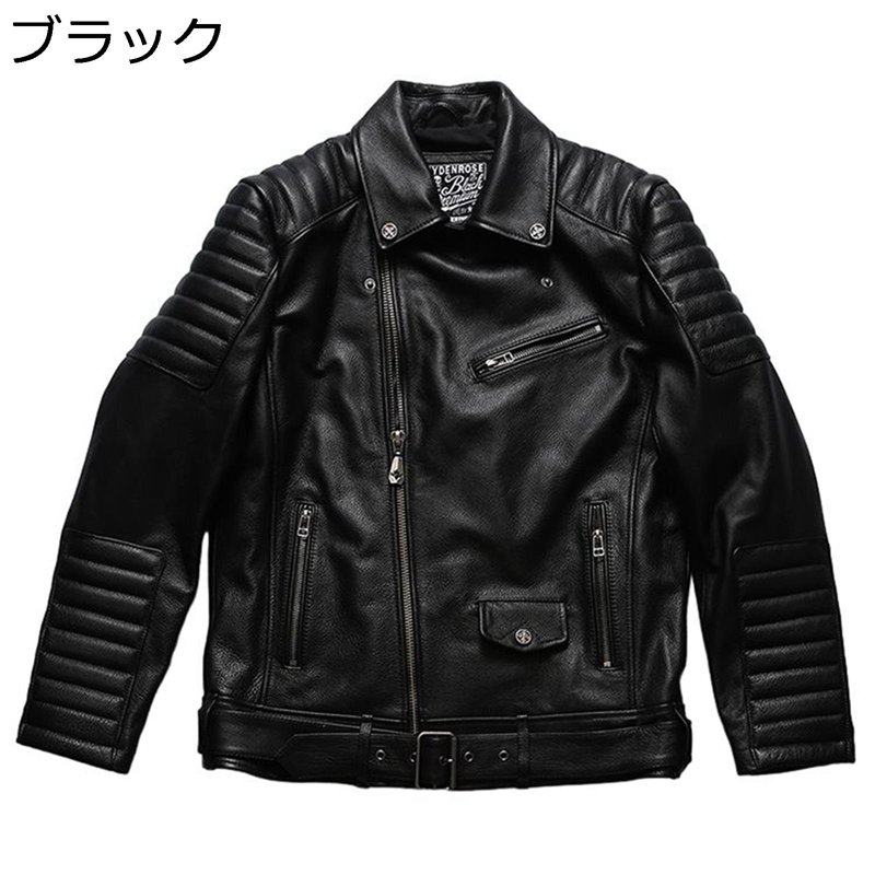 レザージャケット 本革 メンズ ショートコート 牛革 保温 防風防寒着 アウター 革ジャン ブルゾン 秋服 ファスナー ベルト付き 防雨 ジャンパー キャンプ 多機能 韓国風