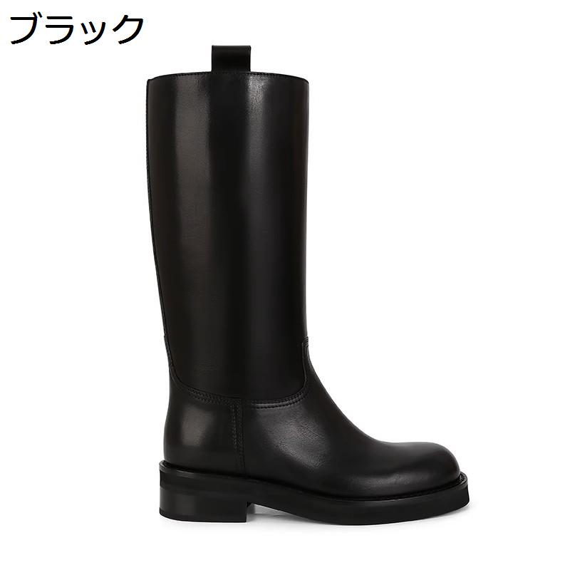 本革 ロングブーツ 秋靴 冬着 ジョッキー 騎士ブーツ 無地 4cm ローヒール ぺたんこ レディース 滑り止め ビジネス カジュアル シンプル 乗馬ブーツ 足細 太ヒール オシャレ 柔らかい 走れる 軽量 普段用 8,511円