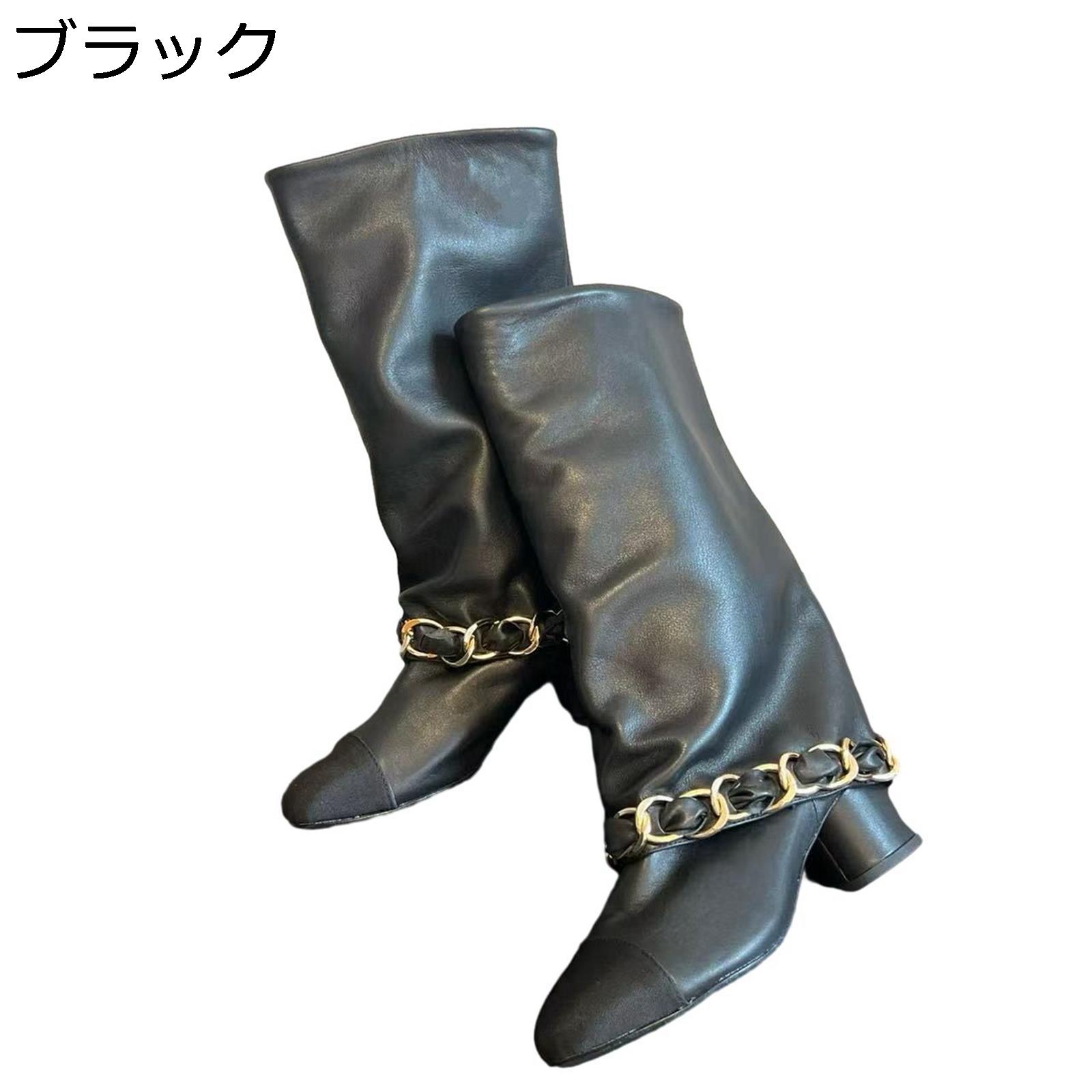 秋ブーツ 冬靴 本革 ショートブーツ ジョッキーブーツ レディース 天然牛革 パッチワーク ラメ くしゅくしゅ 太ヒール 短い筒 滑りにくい ハイカット ゆったり 丸トゥ スリッポン 安定感 軽い 歩きやすい 通勤