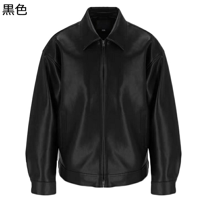 メンズ レザージャケット ビジネス ライダースジャケット 革ジャン 秋着 冬服 ブルゾン コート PU 防水 防風防寒 細身 カジュアル かっこいい アウター 快適 柔らかい 通勤 オートバイ ブラック