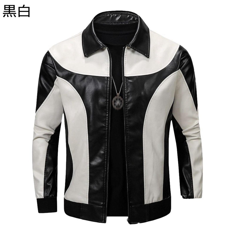 レザージャケット ライダースジャケット ジップアップブルゾン メンズ バイクジャケット 秋冬服 ジッパー アウター スタジャン カジュアル 合皮ジャンパー 防水 やわらか 通勤 紳士 仕事