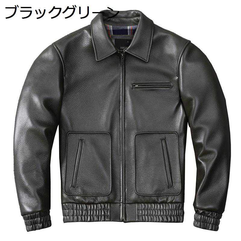 本革上衣 メンズ 牛皮 ライダースジャケット 保温 防風 保温性 レザーアウター 上衣 秋 ジップアップ 飛翔上衣 難民キャンプ 透湿 ほっつき歩く メンズファッション-コート・ジャケット