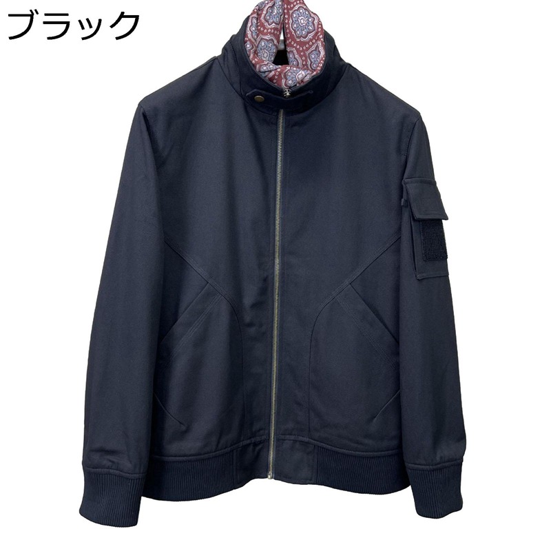 メンズ ブルゾン フライトジャケット 耐磨耗 防風 アウター かっこいい ショート 立ち襟 春秋冬 薄手 ヴィンテージ ワークジャケット デイリー スポーツ バイク用｜ショップ郷上