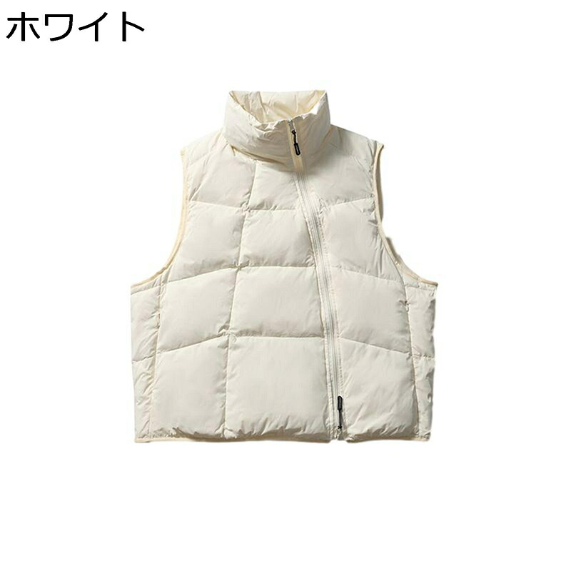 落ちこむより良い 冬用より良い メンズ ノースリッブ 照明ランプ色合い 生あたたかい 軽さ 無地 心地よい ルース アウター トップス ジップアップ 執務室 デイリー 運動競技 周遊