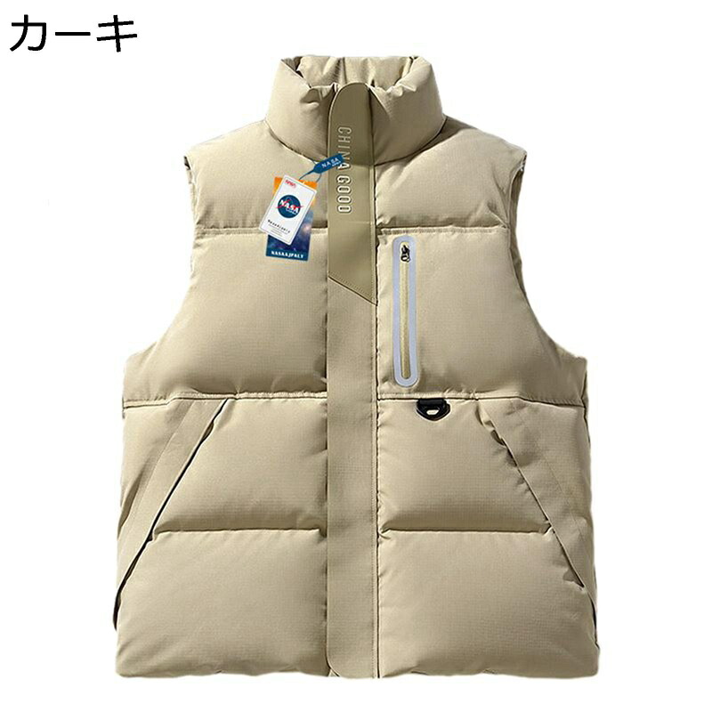 打ち倒す限りない メンズ 袖なし 朦々たる 生あたたかい 秋冬 撥水 防寒性 保温 ジップアップ 無地 アウター トップス ゆったり 分かりやすい 衣嚢付き添い人 時間冬着 旅する 通い 通学 日常着付ける 普段着 ベスト・ジレ-レディースファッション