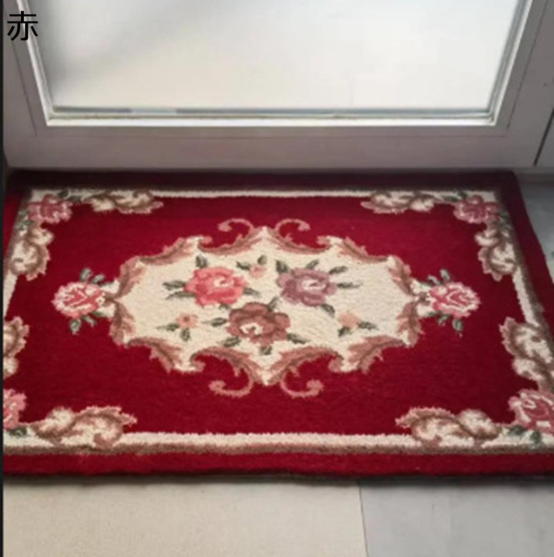 部屋の入り口引っ敷き 羊毛100 引っ敷き 花柄 エスニック レトロ イラン風 室内 室外 北欧 洗える 短か目の毛足 部屋の入り口引っ敷き どろ除け 静電気押しとどめる 防真菌 防壁蝨目 ウォッシャブル 軽さ 足拭き引っ敷き 引っ敷き