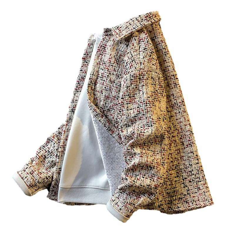 チェックジャケット メンズ チェックシャツ シャツジャケット ニット風 開襟 胸ポケット 秋冬 厚手 暖かい 保温 防寒 レトロ ゆったり カジュアル スポーツ アウトドア