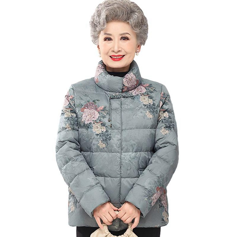 レディース 落ち込む上衣 花柄 刷り上げる 落ち込む入り口・入口 年がしら おっ母さん 御上さん服 落ち込む厚地の外套 途轍も無い大きさ 家鴨鳥毛 防寒上衣 40代 冬 体型取りまかなう 長袖 極暖 アウター 御上さん 日常着付ける
