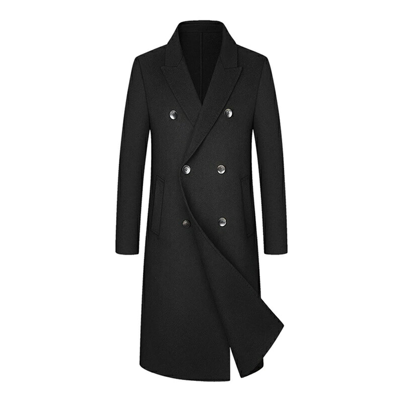 厚地の外套 メンズ 羊毛 ロング 上衣 チェスターコート 冬服 商行為 メルトン 無地 テーラード 防風 防寒着 成人男性服 か細い厚地の外套 心地よい 通い