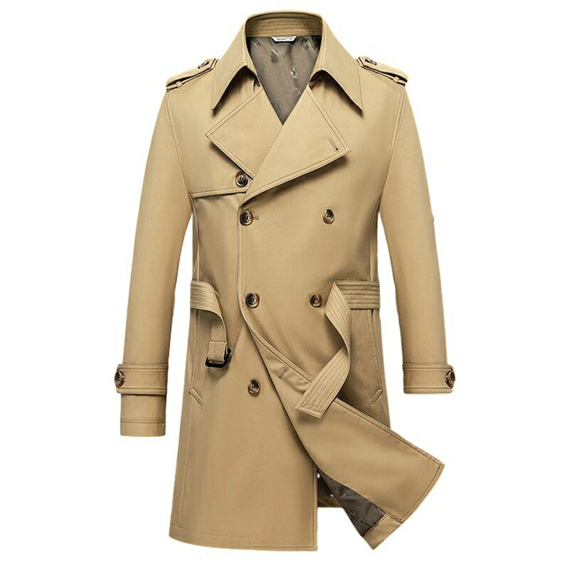 トレンチコート メンズ ロング丈 スプリングコート 春服 惜しみ無い大いさ ダブルプレスト か細い 胴締め チェスターコート 格好のいい 透け透け 軽さ 防風 歳月冬 通学 旅する 心地よい 厚地の外套 古典派音楽 メンズファッション-コート・ジャケット