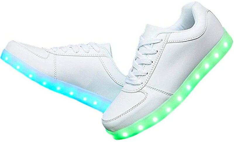 スニーカー LED 光る メンズ レディース ユニセックス 靴 クッション性 ウォーキングシューズ 7色+4パターン 柔らかい 発光 快適 USB充電 男女兼用 カジュアルシューズ 通学 安定感 歩き