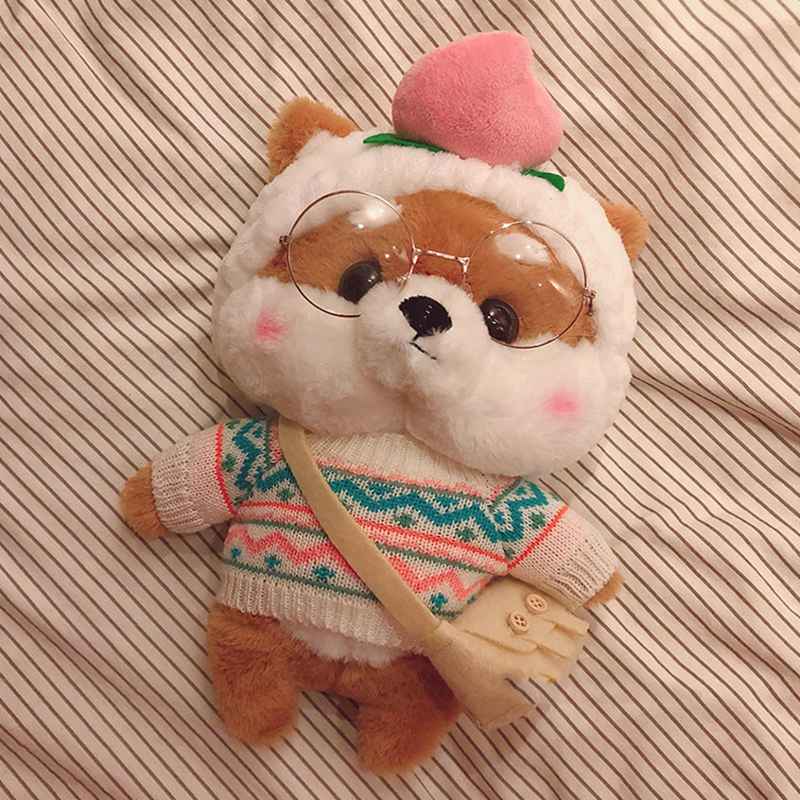 柴犬ぬいぐるみ 縫い包み 換装 服脱着可能 抱き枕 ままごと クリスマスプレゼント 小型 30cm 添寝 おもちゃ 柔らかい 可愛い 萌え 乙女心 もふもふ フワフワ もちもち ソファー ベッドルーム