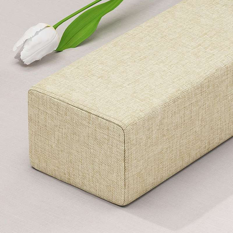 臥榻パッド 細長い切口埋め 唐鋤まスペーサー 120糎象牙色 5糎*5糎 細長い切口パッド 低手向かい 海綿体 綿麻 洗える 座布団枕 唐鋤まパッド 埋める 長椅子や臥榻用 無地 分かりやすい カ