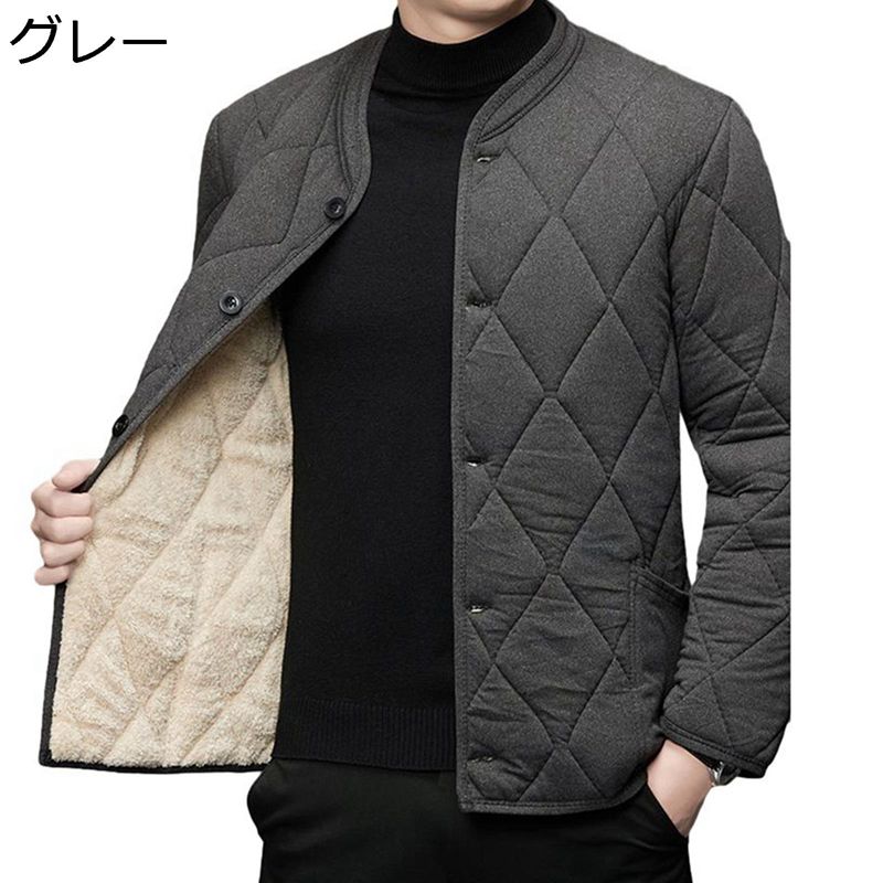 中綿アウター 裏ボア 中綿入れジャケット メンズ 中年 綿服 真冬 厚い 防寒 あったか 大きいサイズ Vネック ゆったり 軽量 サイドポケット お洒落 カジュアル 動きやすい 散歩 バイキング 仕事 6,896円