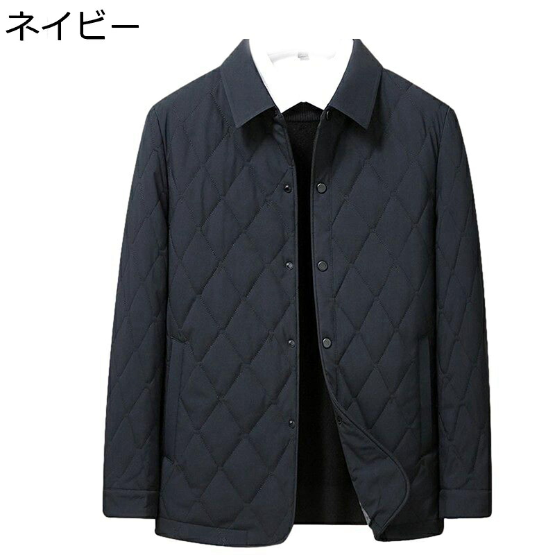 中綿ジャケット メンズ 防寒アウター 中年向け ハーフ丈 綿服 冬着 厚い 防寒 あったか 大きいサイズ 着痩せ ライトコート サイドポケット カジュアル 動きやすい アウトドア スキー 通勤