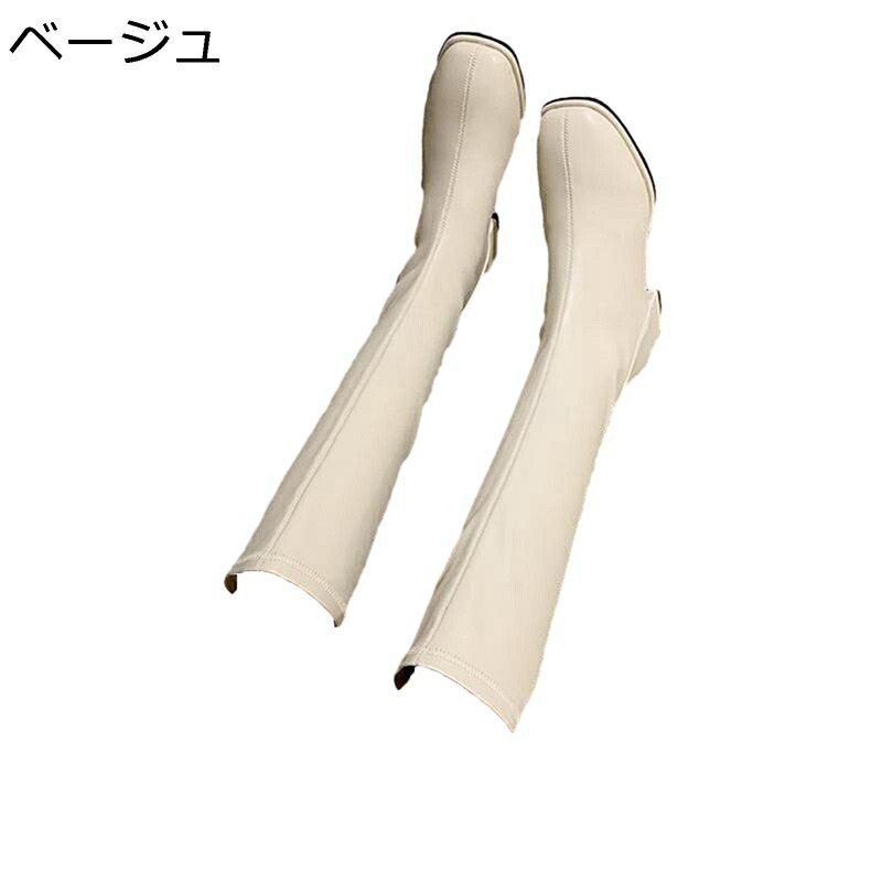 ロングブーツ 騎士ブーツ ハイヒール5cm フェイクレザー レディース 秋冬靴 防臭 簡約 長靴 防水 セクシー カジュアル 街着 歩きやすい 履きやすい 快適