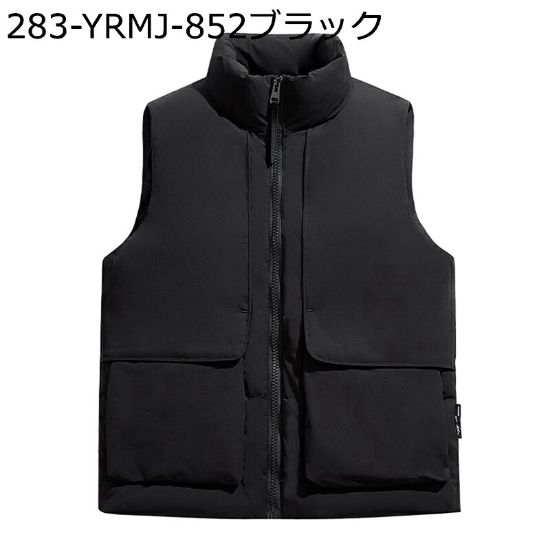 冬服 メンズ ダウンベスト 袖なし パファーベスト 防寒 保温 ダウン入り チョッキ 無袖 ノースリーブ 軽量 ファッション ジャケット コーディネート アウター ストーリー ジュニア 外出 運動 ゴルフ