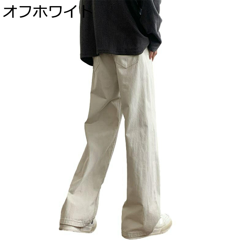 メンズ ズボン カーゴパンツ 綿100% ワークパンツ ロングパンツ 春服 秋冬着 ホワイト 白 裏起毛有り/無し選べる お洒落 無地 原宿系 ストレートシルエット あったかい 保温性 若者 キャンプ お出掛け|ショップ郷上