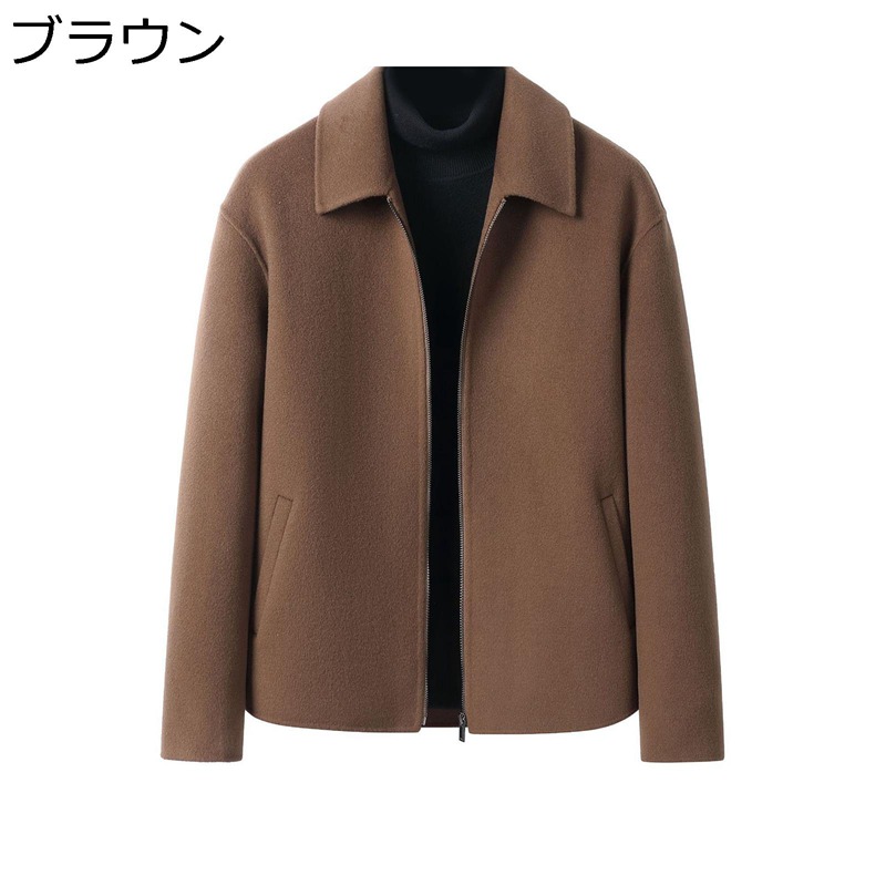 ジャケット スーツ メンズ ラシャ テーラードジャケット 100%ウール 秋冬 ジップ チェスターコート 防寒防風 ショート丈 トレンチコート 大きいサイズ おしゃれ フォーマル 通勤 仕事 アウター