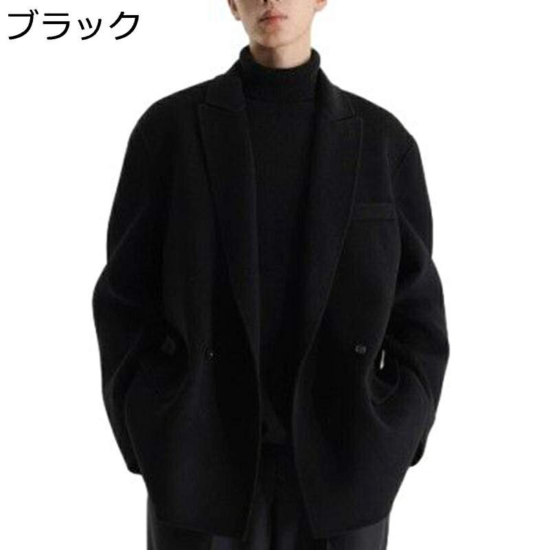 ビジネスジャケット スーツ メンズ ウール100% テーラードジャケット 春秋冬 ピークドラペル チェスターコート 防風防寒 ショート丈 大きいサイズ おしゃれ 大人 通学 旅行 カジュアル ブルゾン|ショップ郷上