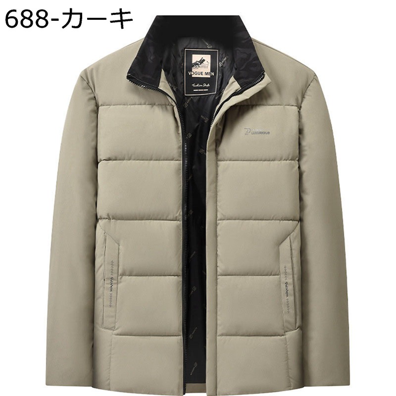 メンズ 中綿入れ上衣 中綿厚地の外套 上衣 綿服 あったかい 秋 冬 ダウンアウター トップス 着痩せ 遊撃手丈 ライトアウター 心地よい 衣嚢 中年向け 合わせ分かりやすい 通い通学