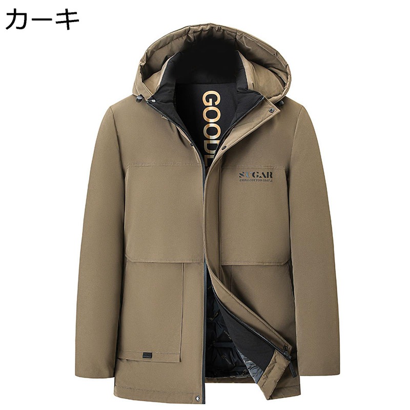 中綿入れジャケット メンズ 中綿ブルゾン 中年向け お年寄り 秋 冬 防寒アウター 綿服 厚い 防風 保温 ビッグシルエット ショート 大きいサイズ トラベル デイリー バイキング カジュアル