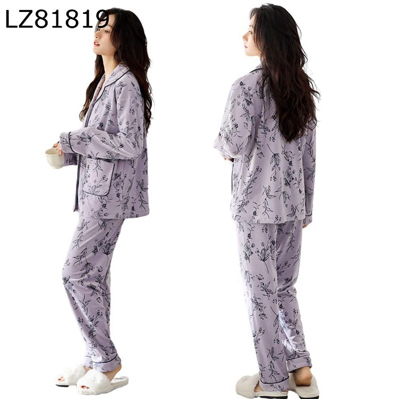ルームウェア レディース 冬 2 点セット もこもこ フランネル パープル 前開き 柔らかい パジャマ あったかい 長袖 着痩せ カジュアル 肌触り良い トップ パンツ 普段着 クリスマスプレゼント