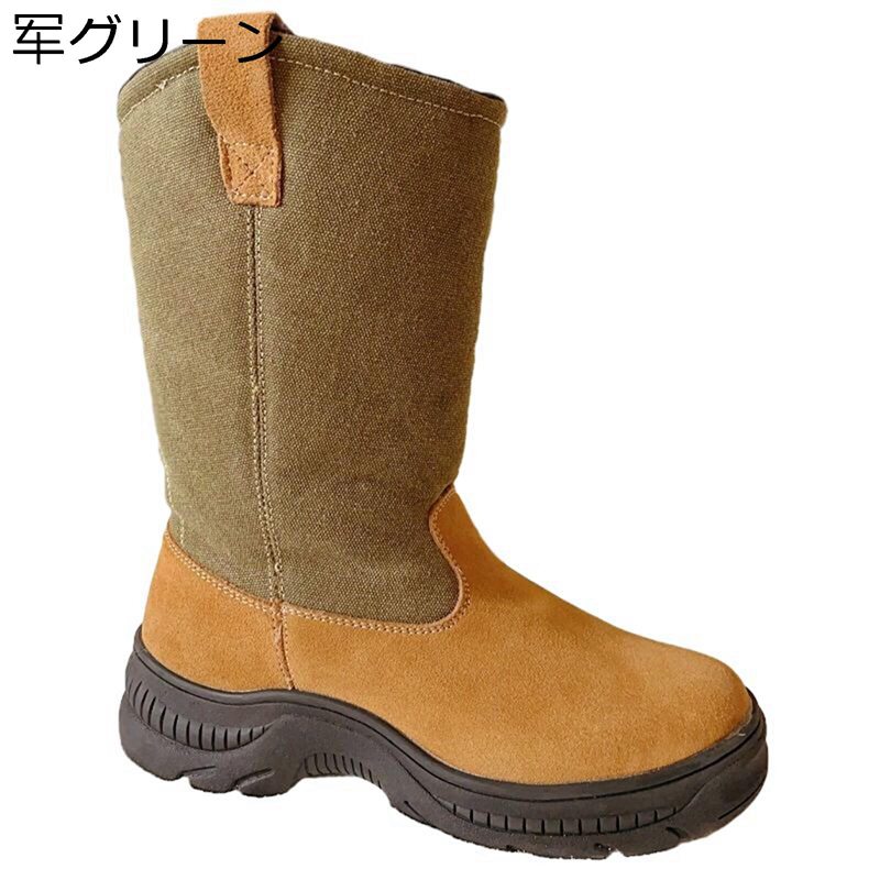 スノーブーツ メンズ 綿靴 冬用ブーツ ヌバック 全面ボア張り 防寒シューズ 雨 釣り 無地 耐久性 耐滑 あたたかい 汚れに強い 防寒 着脱に便利 通学 雪遊び アウトドア