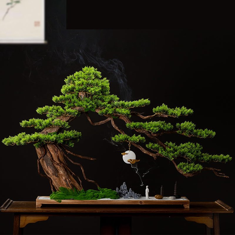 ウェルカムパイン盆栽 人工観葉草木 フェイクグリーン 観葉樹 造花 屋内 エントランス状態 部屋の入り口 介護ホーム 大型 今めかしいあき場所に至適 御祭り 開店御祝い 母の日 お世話不必要 お取りつくろう分かりやすい