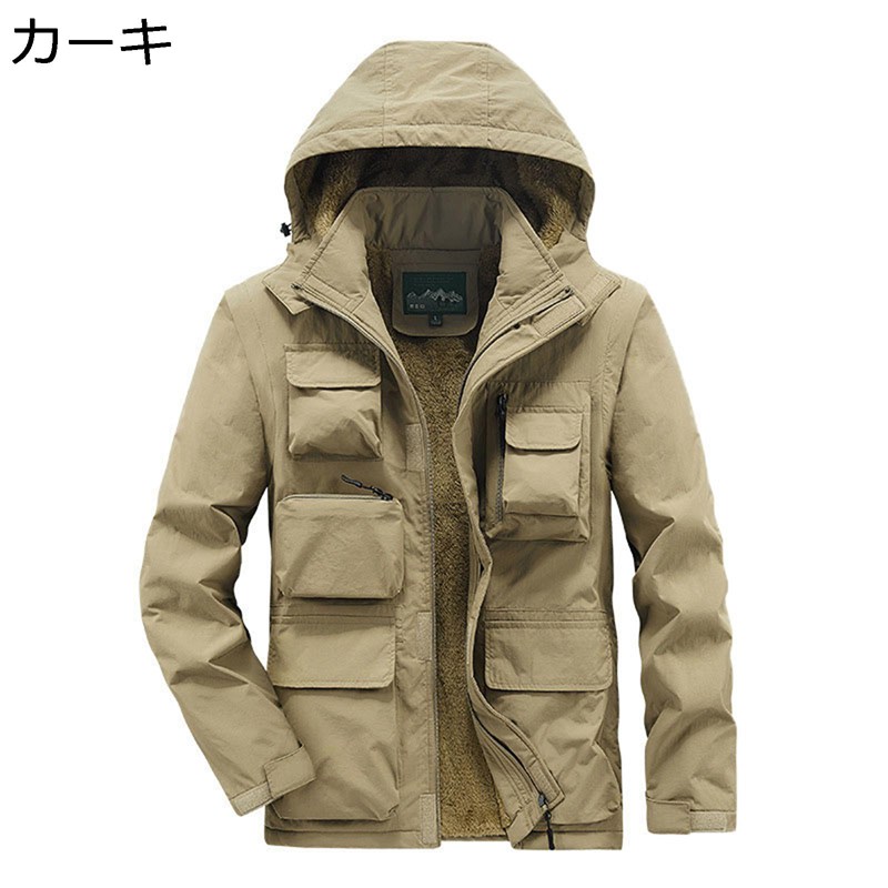 裏起毛 モッズコート 2way ボア限りない/ボア上衣 袖とボンネット取りはらい能力のある メンズ 防寒上衣 かぶり笠付き添い人 多役立つこと 衣嚢数多い 冬服 防風 保温 生あたたかい アウター ゆったり ヴィンテージ 御役目着 室外自然作用