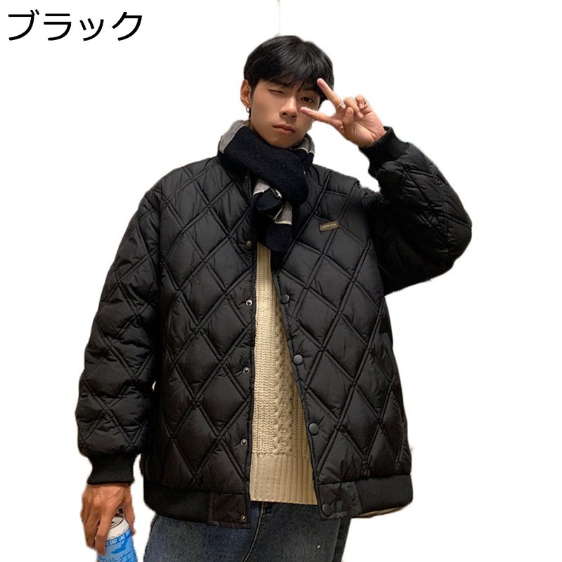 キルティングジャケット ミリタリージャケット メンズ 中綿 男女兼用 ショート丈 秋冬 長袖 防風 防寒 トップス ボタン 柔らかい ジャンパー BIGシルエット お洒落 ブルゾン バイク系 暖かい