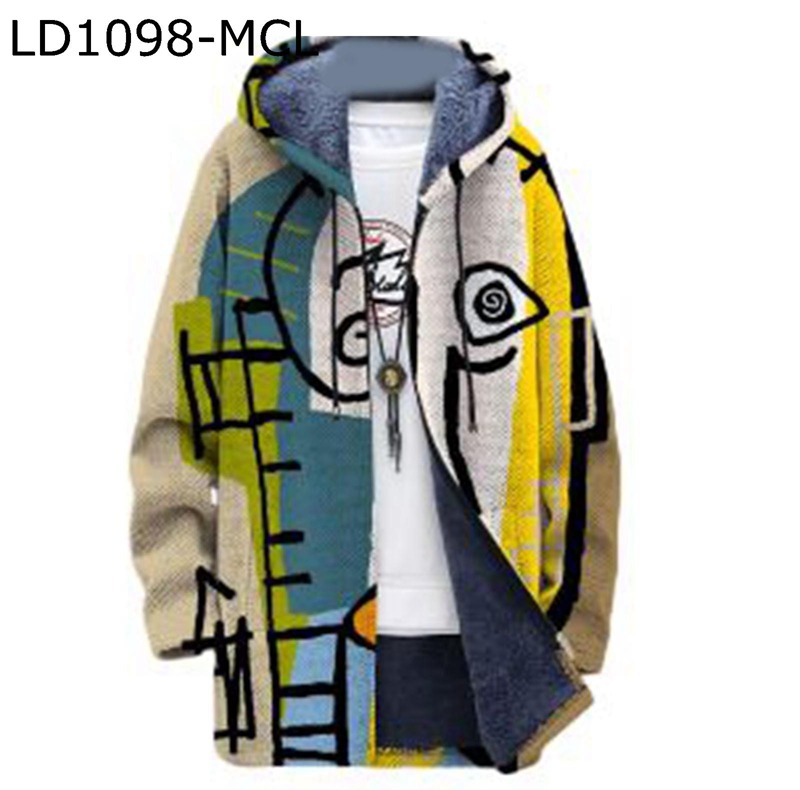 防寒コート 裏起毛 エスニック ジャケット 冬用 フード付き メンズ ボア付き 保温 防風 冬服 ブルゾン 民族風 ルーズシルエット ミドル丈 アウター カッコイイ お出かけ 街着