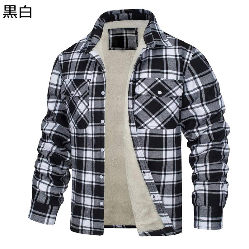 シャツジャケット 裏起毛 裏ボアシャツ 冬服 チェック柄 メンズ ボアコート 暖かい 防寒防風 厚い チェック柄アウター 春秋冬着 ゆったり パッチワーク カジュアル オフィス デイリー