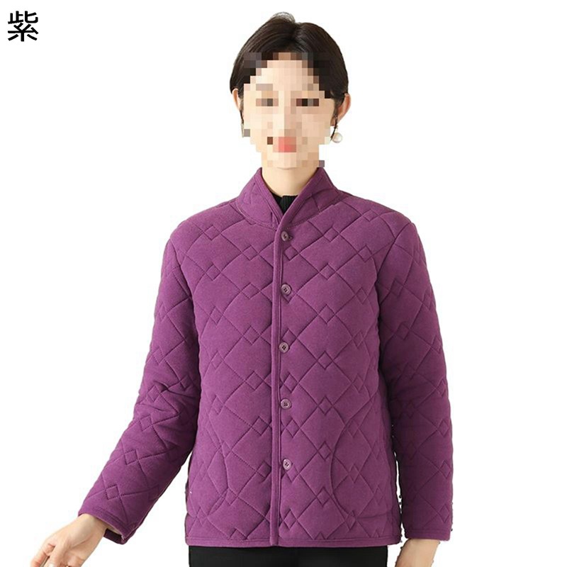 中綿コート 裏起毛 ルームウェア レディース キルティング 婦人服 ゆったり 冬服 厚手 保温防風 防寒着 高齢者 お年寄り シニア女性 お母さん ウィンターコート 部屋着 室内 無地 シンプル｜ショップ郷上