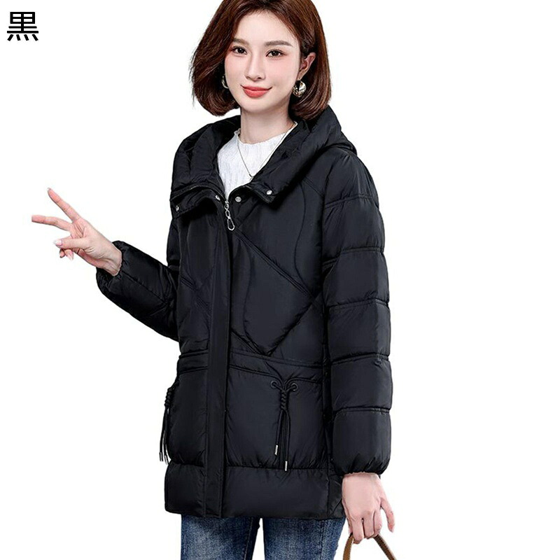 中綿コート レディース 冬用ジャケット シニア女性向け 冬服 厚い 防寒 暖かい 中年向け 高齢者 ウィンターアウター ラージポケット 優雅 婦人服 ゆったり おしゃれ 母の日 通勤 お出かけ