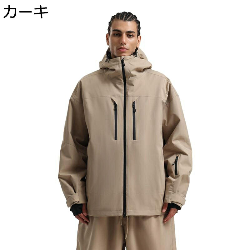 スキーの板御召しもの メンズ スノージャケット 雪用 ボンネット付き添い人 アウトドア上衣 耐水圧15,000粍 ゲーム盤御召しもの スキーの板ズボン下 雨合羽 防風 保温 動きやすさ ウィンタースポーツ 男女兼用