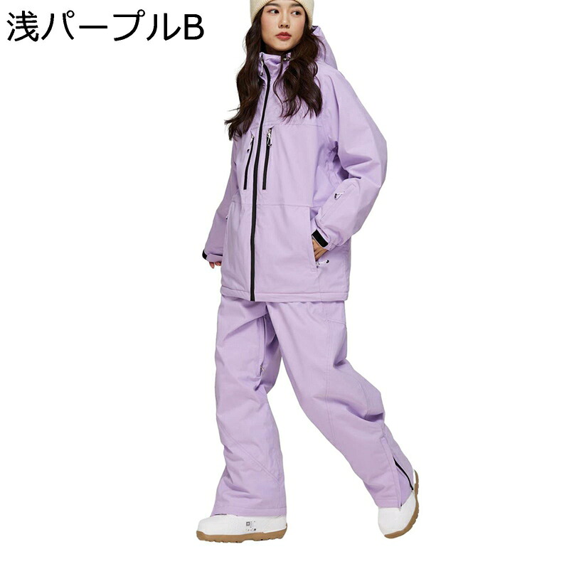 スキーの板お召しもの レディース 2点仕かける 成年者 スノーボードお召しもの スキーの板用上衣 雪用 ズボン下 耐水圧15,000粍 スノージャケット 動きやすさ 撥水製造 防? 保温 耐磨 狩り コート・ジャケット-メンズファッション