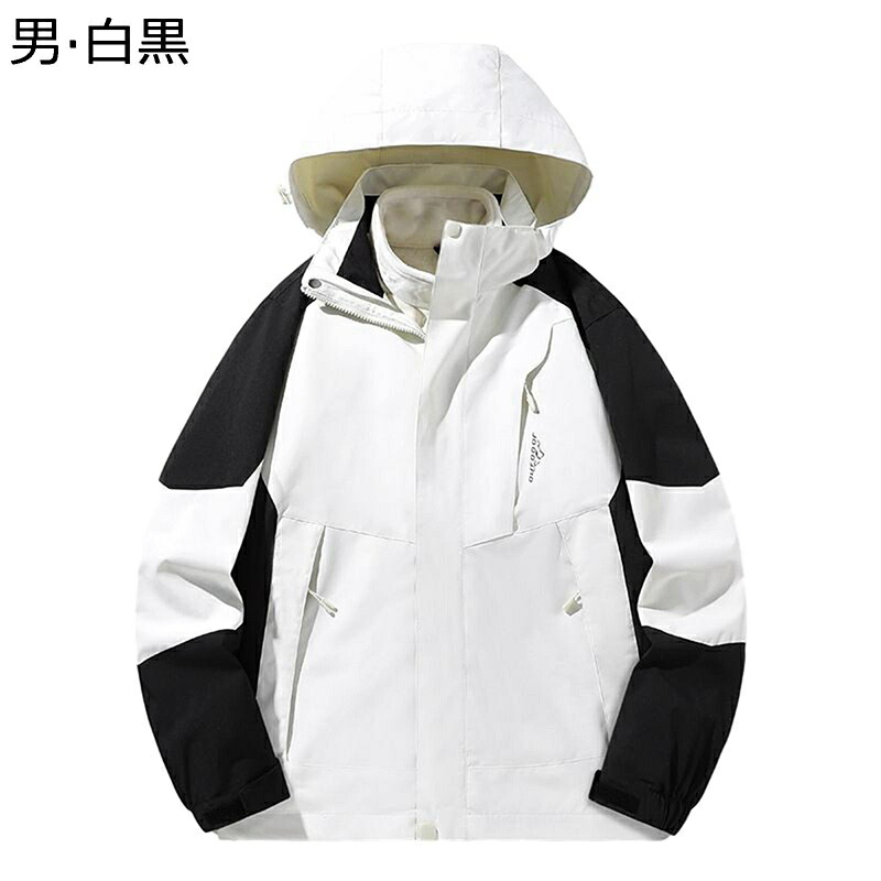 冬服 メンズ アウター 中綿入れ上衣 裹起毛 2way 中綿厚地の外套 上衣 雨合羽 二分の一丈 ボンネット付き添い人 ウィンドブレーカー 気が大きい大きさ 肌付き着脱可 あったかい 体型押しかぶせる ふわモコ 男女兼用 スキニー
